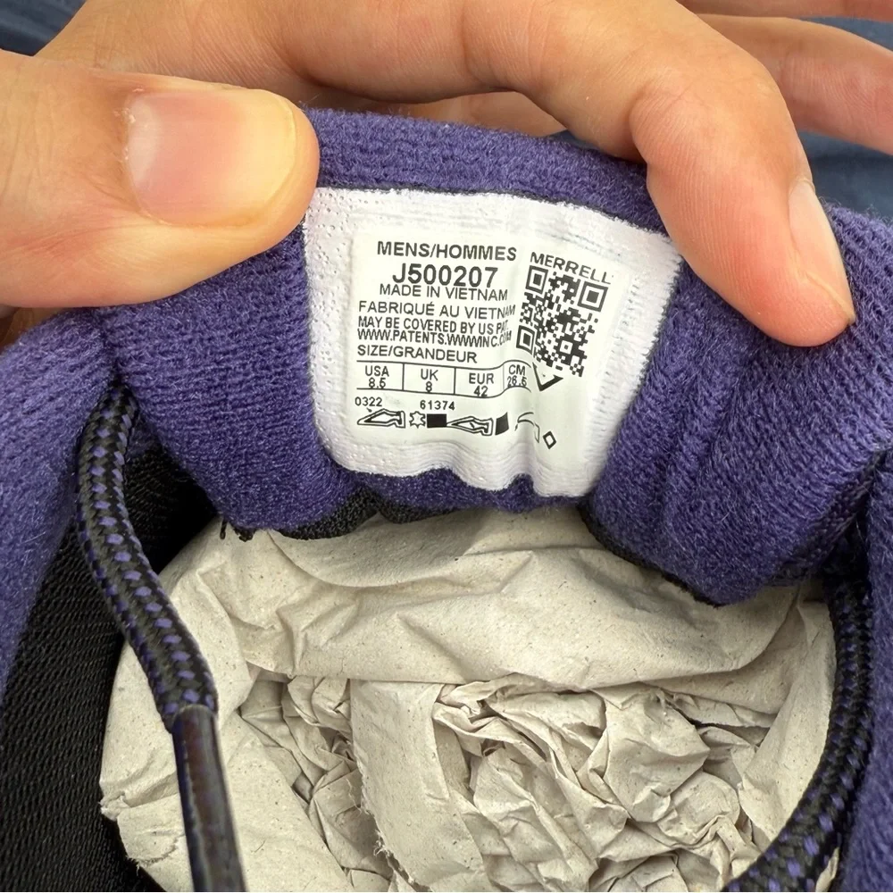 MERRELL 1-TRLMERRELL X DIME MOAB 2 WP brand new men’s US 8.5 in box purple - Picture 7 of 9